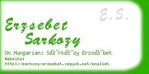 erzsebet sarkozy business card